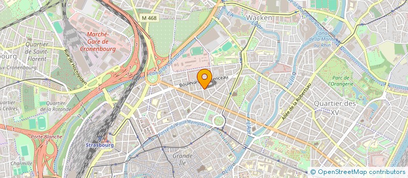 localisation de l'entreprise AXEMOX à STRASBOURG
