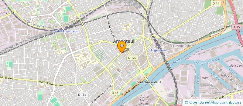 localisation de l'entreprise AXEMPLOI à ARGENTEUIL