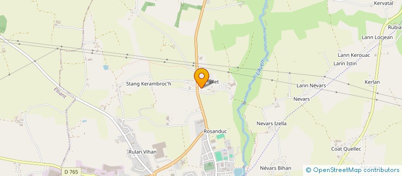 localisation de l'entreprise AXEN  ROSPORDEN