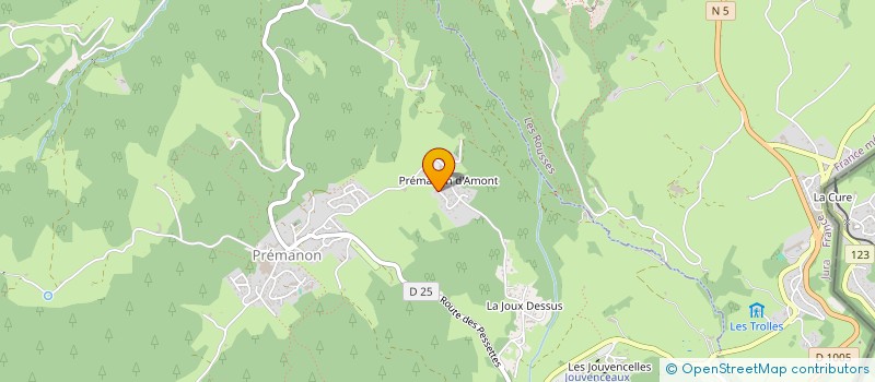 localisation de l'entreprise AXEN-D  PREMANON