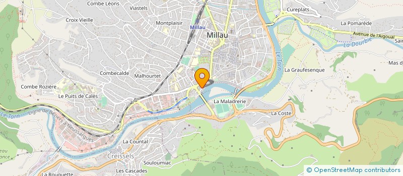 localisation de l'entreprise AXEN DP à MILLAU