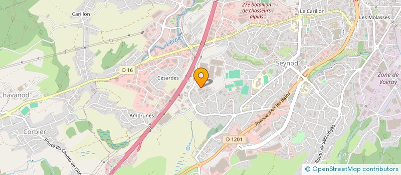 localisation de l'entreprise AXENT à ANNECY
