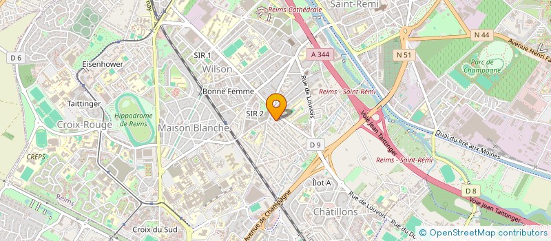 localisation de l'entreprise AXENTIS SASU à REIMS