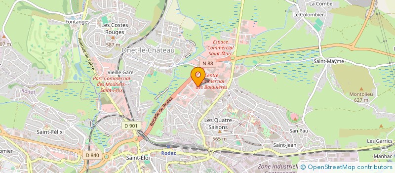 localisation de l'entreprise AXENTISS INVEST  ONET-LE-CHATEAU