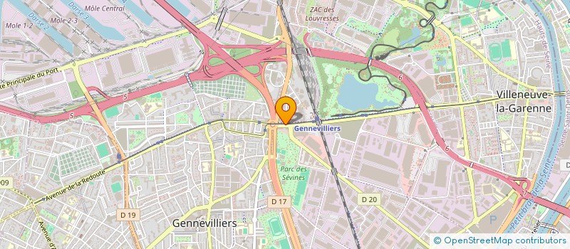 localisation de l'entreprise AXEO à GENNEVILLIERS