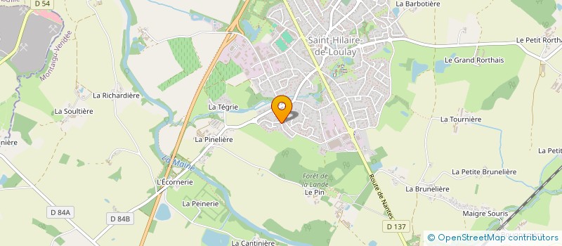 localisation de l'entreprise AXEOLYS à MONTAIGU-VENDEE
