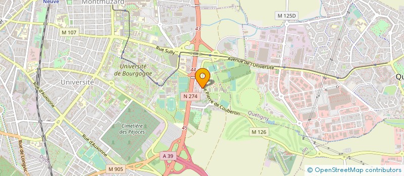 localisation de l'entreprise AXEOM à DIJON