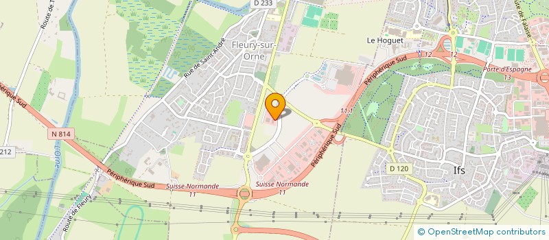 localisation de l'entreprise AXEOS  FLEURY-SUR-ORNE