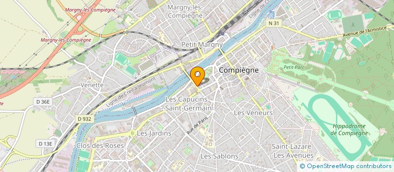 localisation de l'entreprise AXEPROM  COMPIEGNE