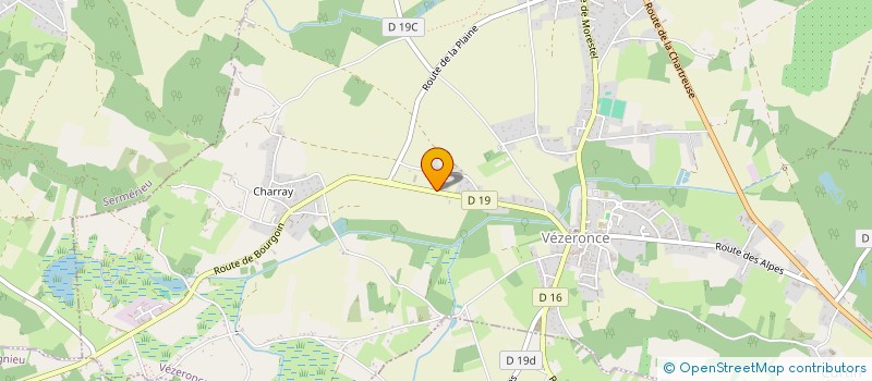 localisation de l'entreprise AXER  VEZERONCE-CURTIN