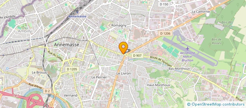 localisation de l'entreprise AXER IMMO à ANNEMASSE