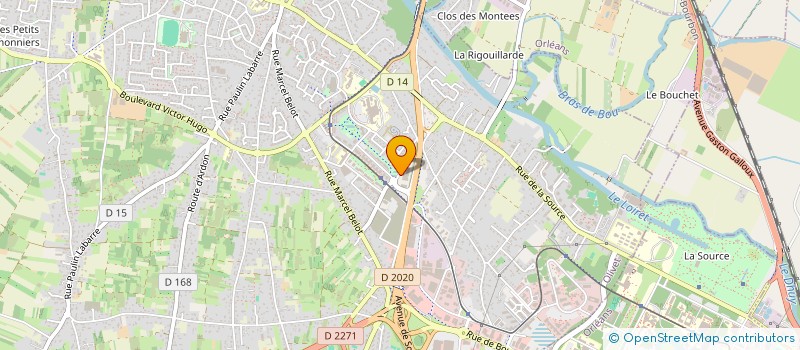 localisation de l'entreprise AXEREAL FINANCES à OLIVET