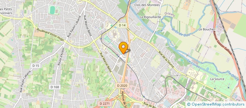 localisation de l'entreprise AXEREAL INVEST  OLIVET