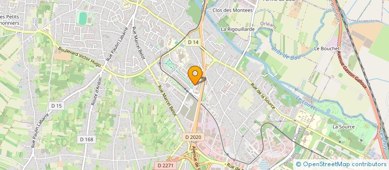 localisation de l'entreprise AXEREAL PARTICIPATIONS à OLIVET