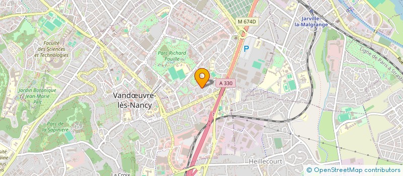 localisation de l'entreprise AXERENO à VANDŒUVRE-LES-NANCY