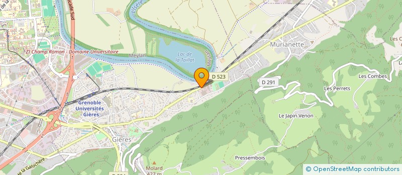 localisation de l'entreprise AXERIEL à GIERES