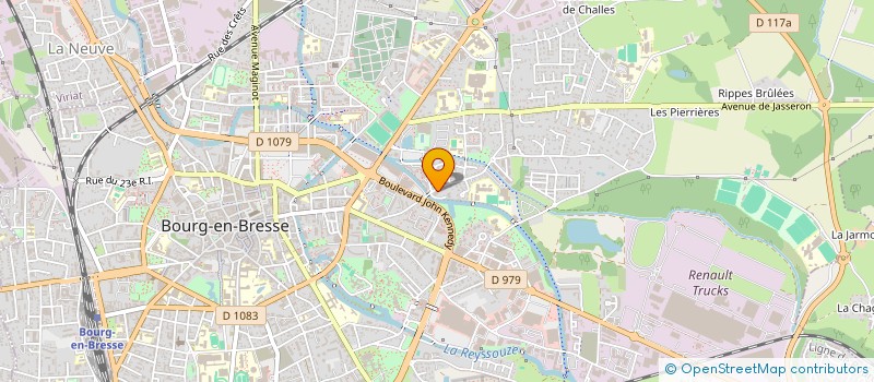 localisation de l'entreprise AXES DIFFUSION à BOURG-EN-BRESSE