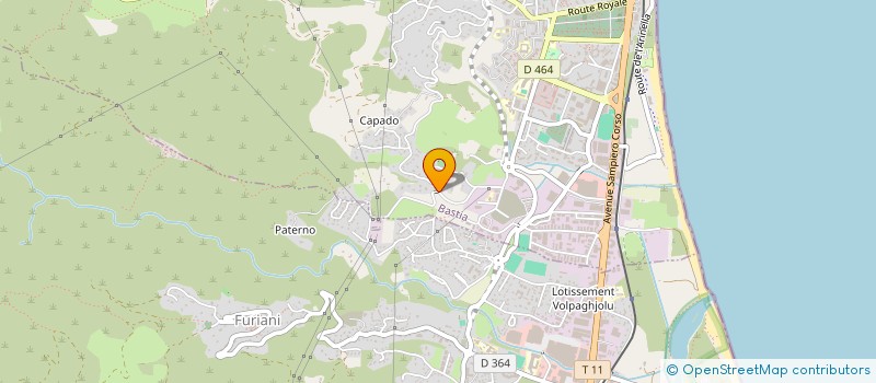 localisation de l'entreprise AXES ET SOIRS à BASTIA