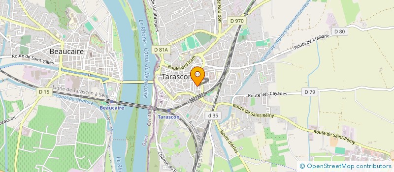 localisation de l'entreprise AXES SUD  TARASCON