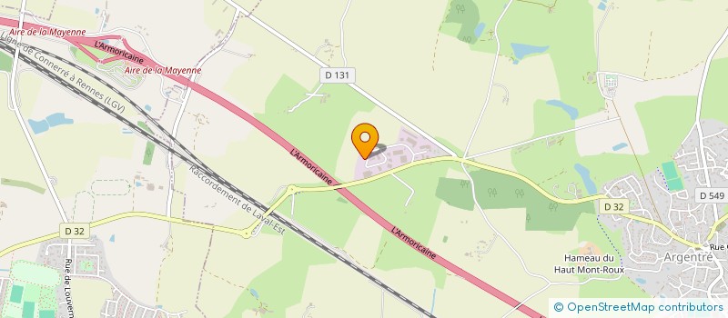 localisation de l'entreprise AXES USINAGE  ARGENTRE