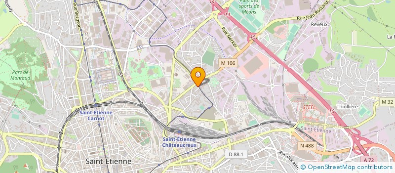 localisation de l'entreprise AXESS' à SAINT-ETIENNE