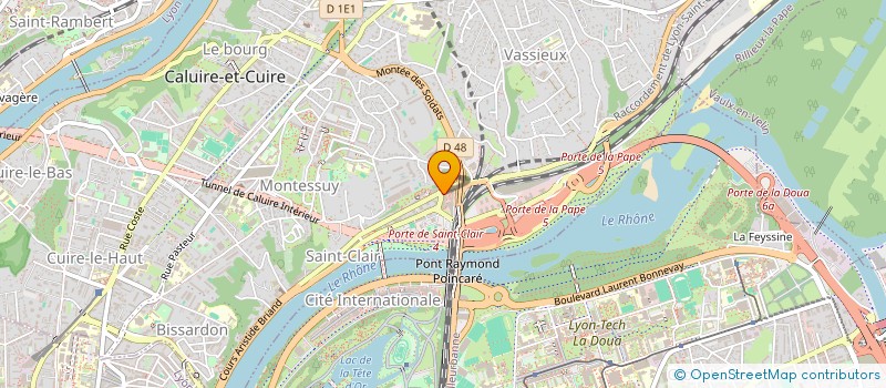 localisation de l'entreprise AXESS'IN à CALUIRE-ET-CUIRE