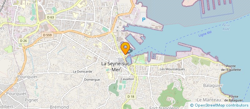 localisation de l'entreprise AXESS PIECES AUTO à LA SEYNE-SUR-MER
