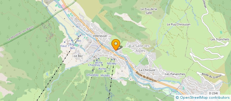 localisation de l'entreprise AXESSE PARAPENTE  LA SALLE-LES-ALPES