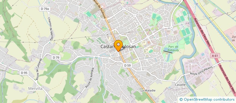 localisation de l'entreprise AXESYO FORMATION & COACHING à CASTANET-TOLOSAN