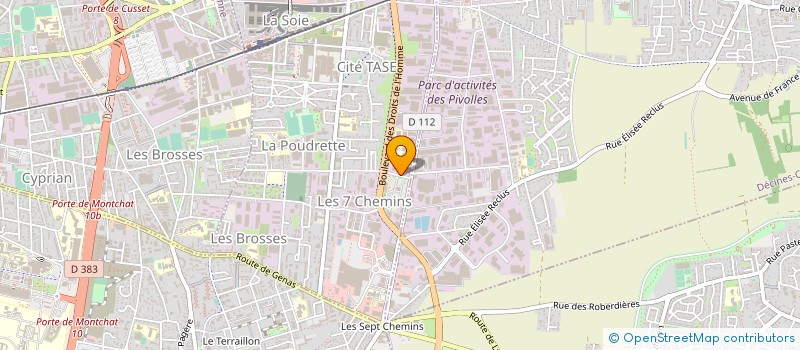 localisation de l'entreprise AXETUD GROUPE  VAULX-EN-VELIN