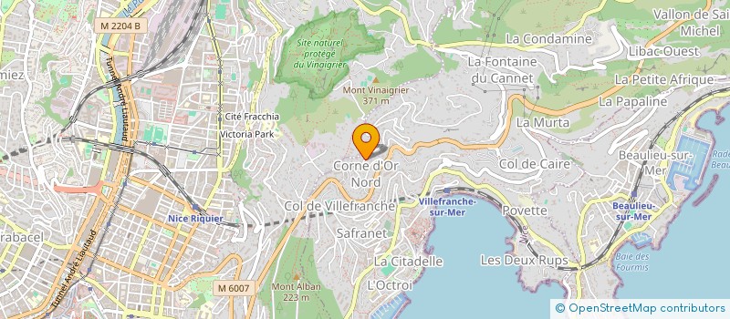 localisation de l'entreprise AXEVA à VILLEFRANCHE-SUR-MER