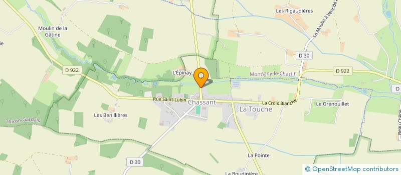 localisation de l'entreprise AXEVOL à CHASSANT