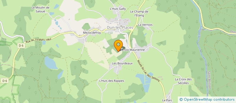 localisation de l'entreprise AXF  DUN-LES-PLACES