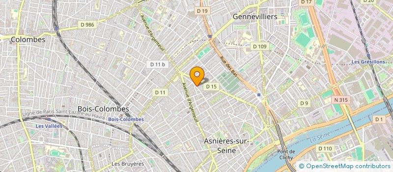 localisation de l'entreprise AXF AUDIT  ASNIERES-SUR-SEINE