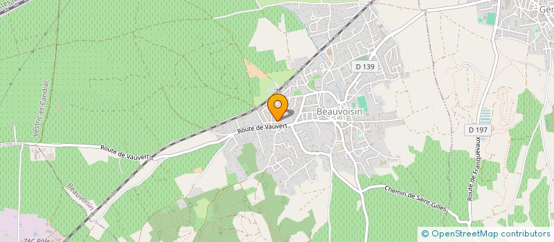 localisation de l'entreprise AXF IMMOBILIER  BEAUVOISIN