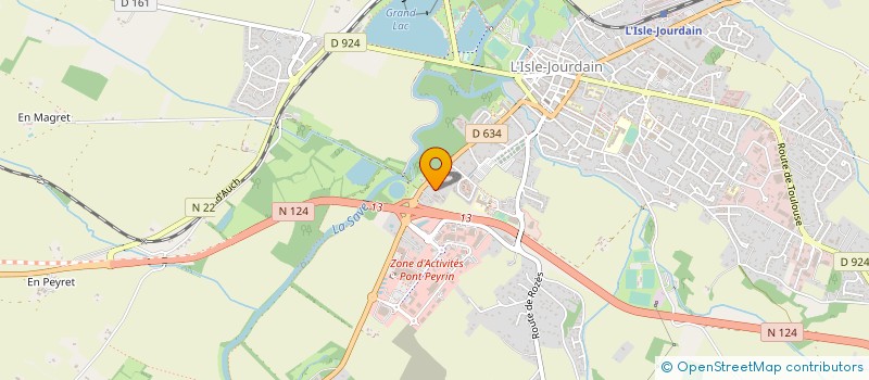 localisation de l'entreprise AXFAJU à L'ISLE-JOURDAIN