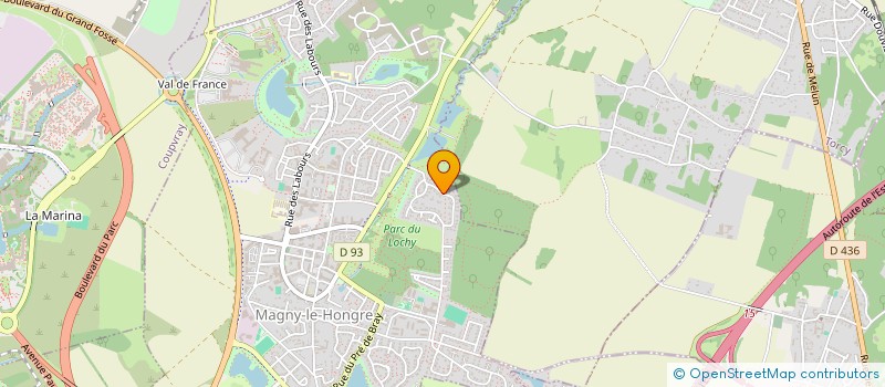 localisation de l'entreprise AXFORIMMO  MAGNY-LE-HONGRE