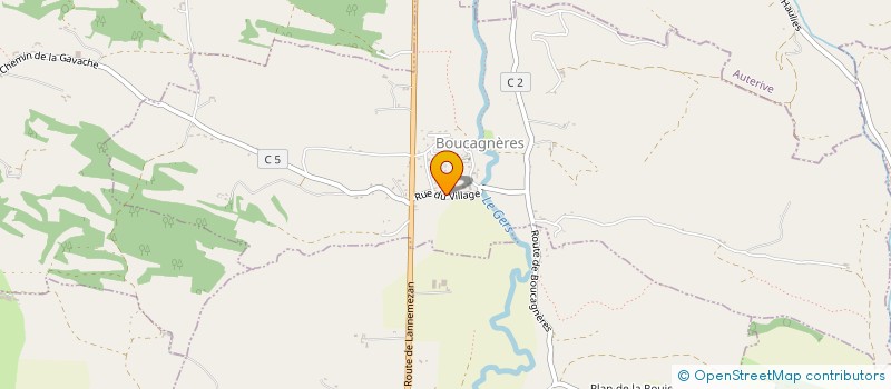 localisation de l'entreprise AXFY  BOUCAGNERES