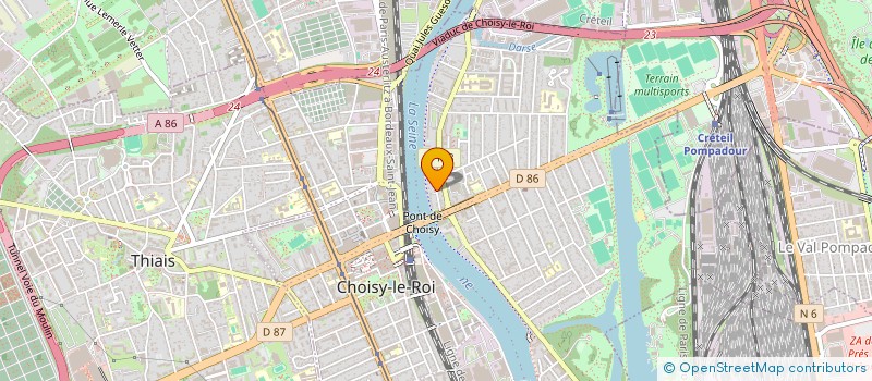 localisation de l'entreprise AXHIUM INGENIERIE  CHOISY-LE-ROI