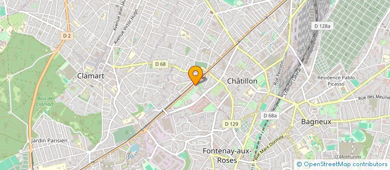 localisation de l'entreprise AXHUDIS à CHATILLON