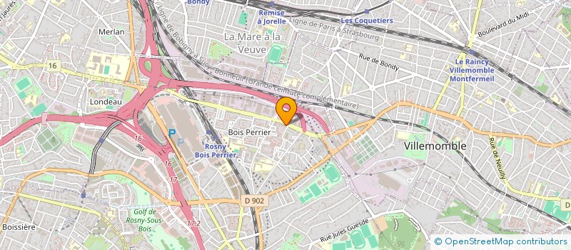 localisation de l'entreprise AXI 24 à ROSNY-SOUS-BOIS