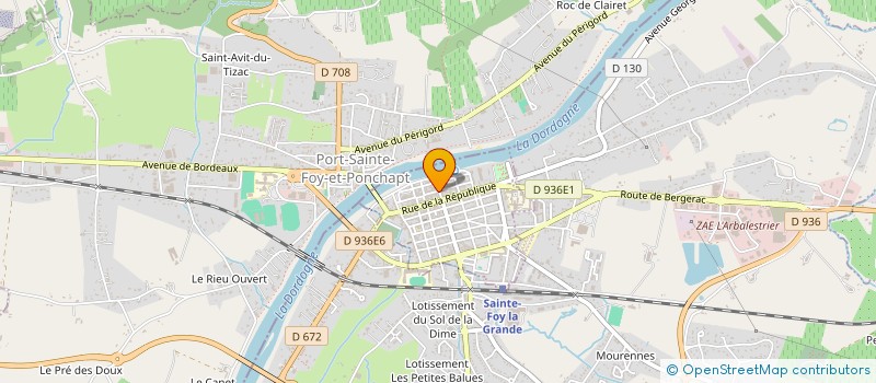 localisation de l'entreprise AXI  SAINTE-FOY-LA-GRANDE