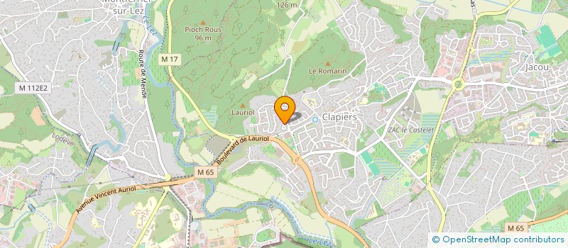 localisation de l'entreprise AXI34  CLAPIERS