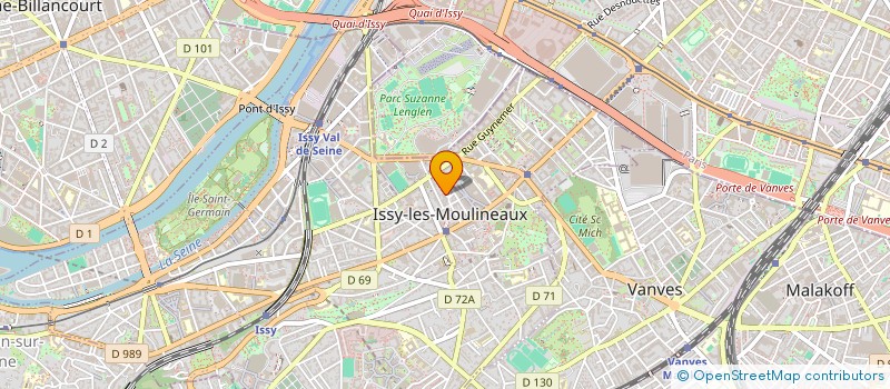 localisation de l'entreprise AXIA BATIMENT à ISSY-LES-MOULINEAUX