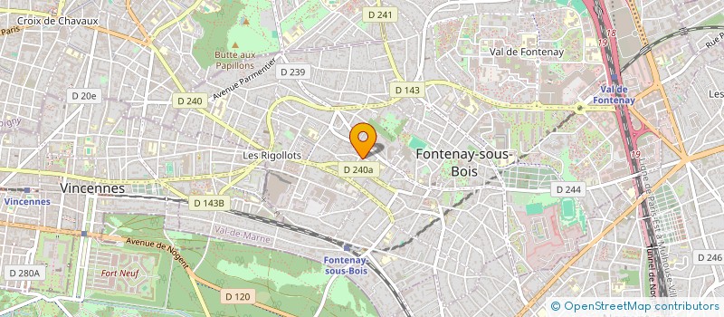 localisation de l'entreprise AXIA IMMO à FONTENAY-SOUS-BOIS