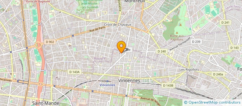 localisation de l'entreprise AXIA IMMOBILIER à VINCENNES