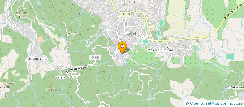 localisation de l'entreprise AXIAFLUENS  CERET