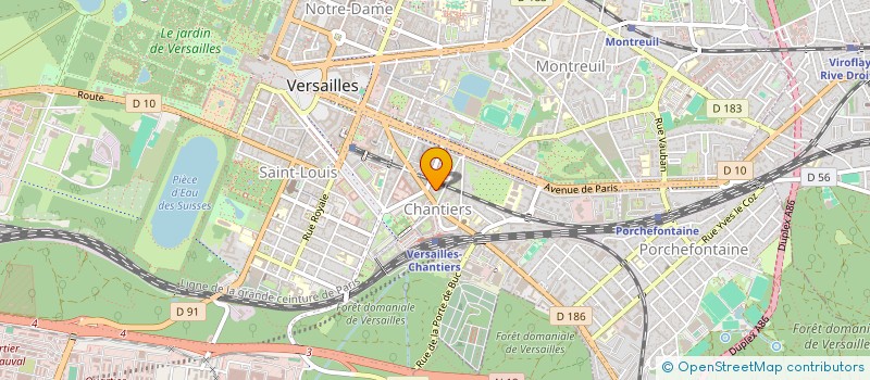 localisation de l'entreprise AXIAL AUDIT à VERSAILLES