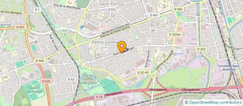localisation de l'entreprise AXIAL INDUSTRIE à DUNKERQUE
