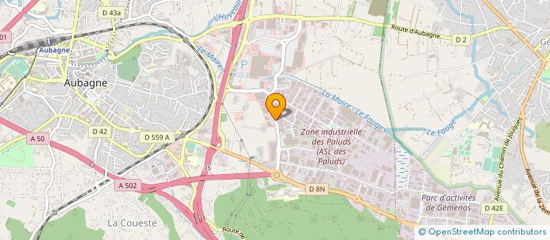 localisation de l'entreprise AXIAL INDUSTRIES à AUBAGNE